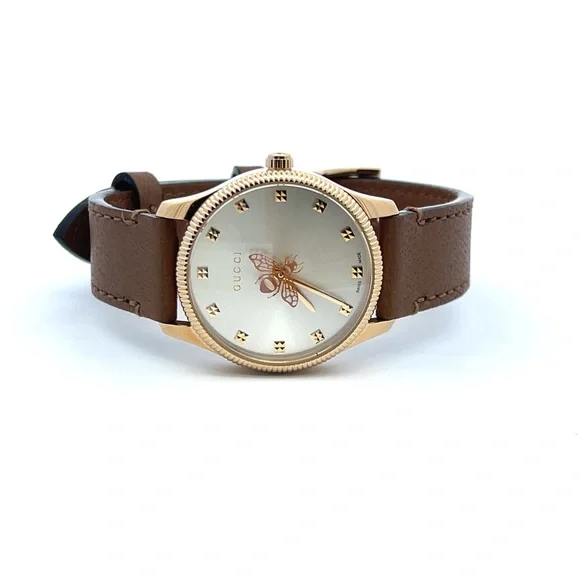 Gucci G-Timeless Quartz Champagne Dial Ladies Watch YA1265022 - Picture 2 of 9